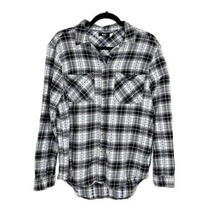 BDG Urban Outfitters Western Print Plaid Button Up Flannel Shirt